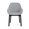 Fauteuil kartell à clap, noir / gris en pas de chasse