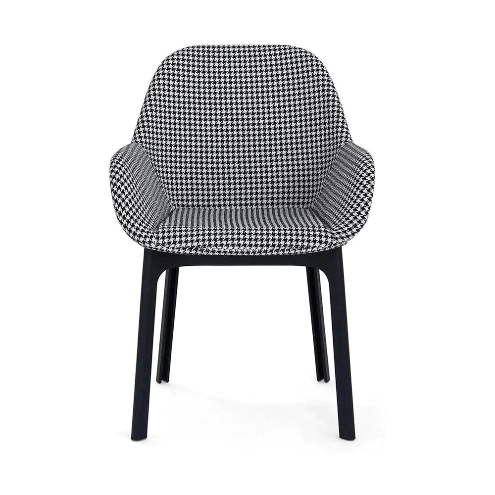 Kartell Clap hægindastóll, svartur/houndstooth svartur