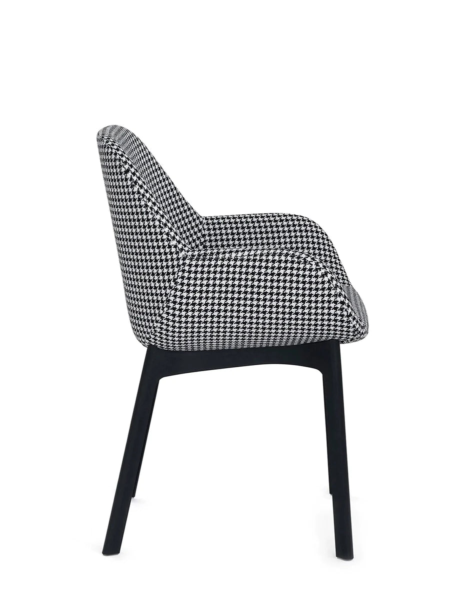 Kartell Clap Armchair, Black/Houndstooth Black