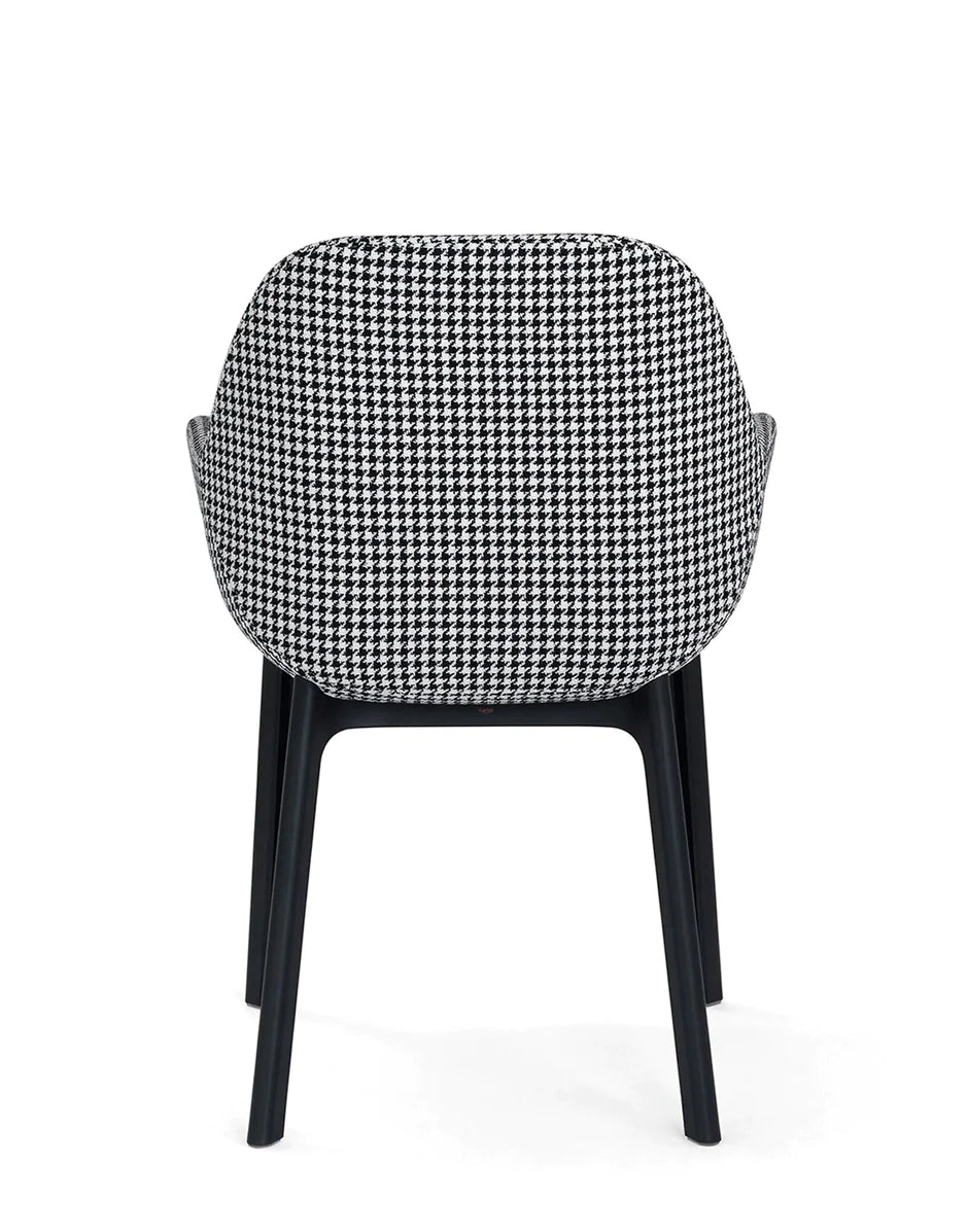 Kartell Clap Fauteuil, zwart/Houndstooth zwart