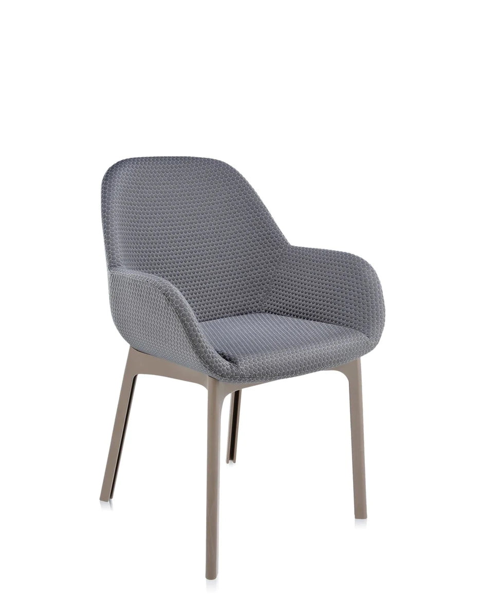 Fauteuil Kartell Clap, taupe / graphite