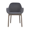 Fauteuil Kartell Clap, taupe / graphite