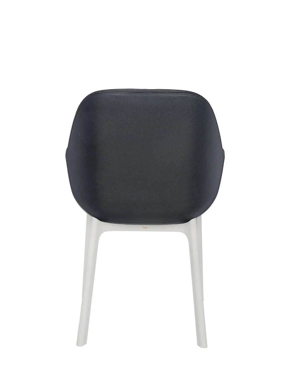 Kartell Clap PVC fauteuil, wit/donkergrijs