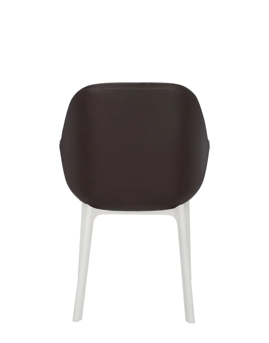 Fauteuil Kartell Clap PVC, blanc / rouge en brique