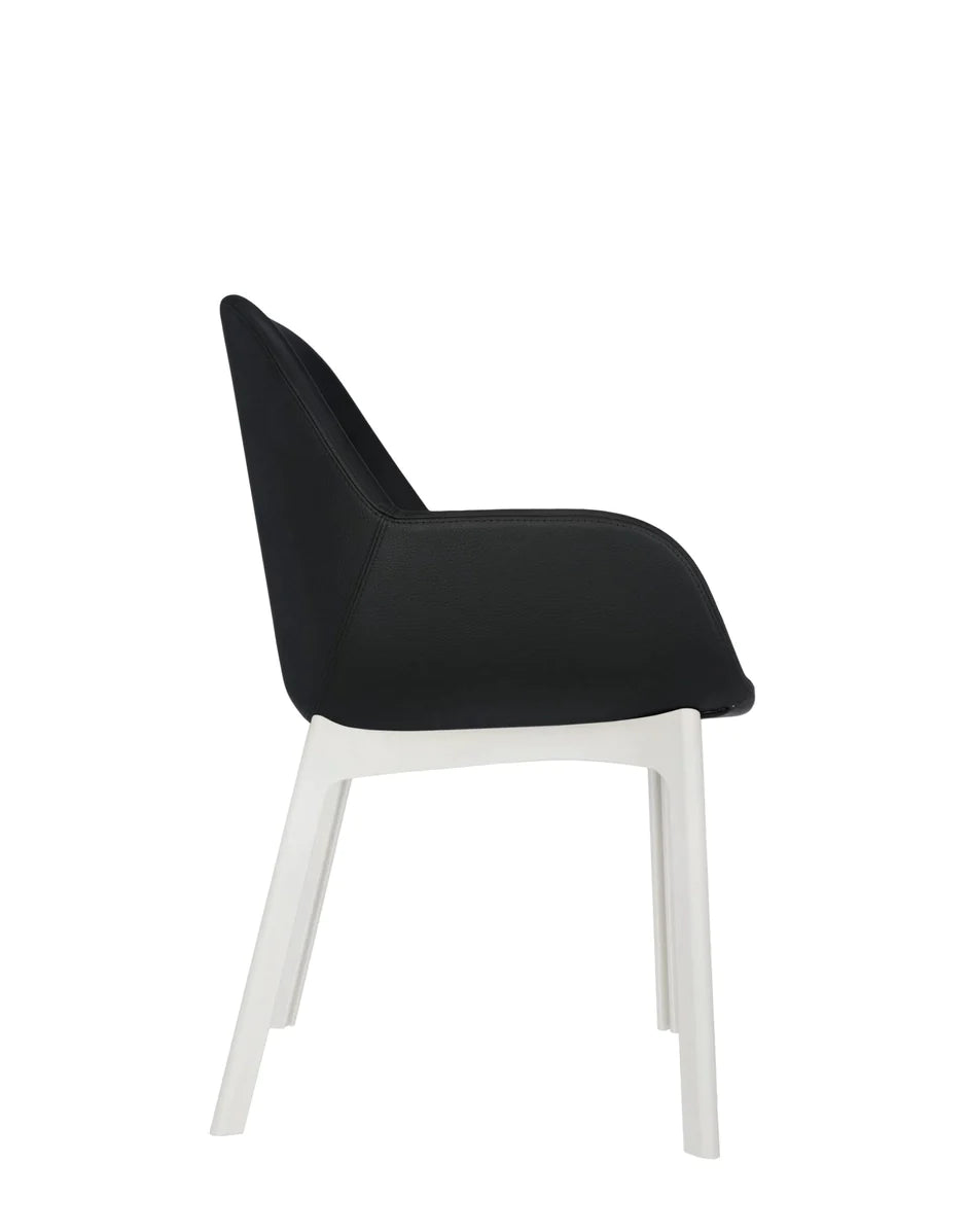 Kartell Clap PVC -Sessel, weiß/glänzend schwarz