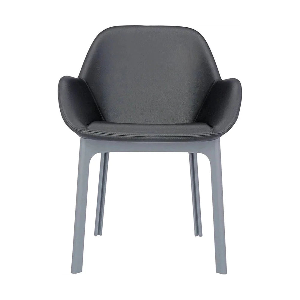 Kartell Clap PVC fauteuil, grijs/donkergrijs