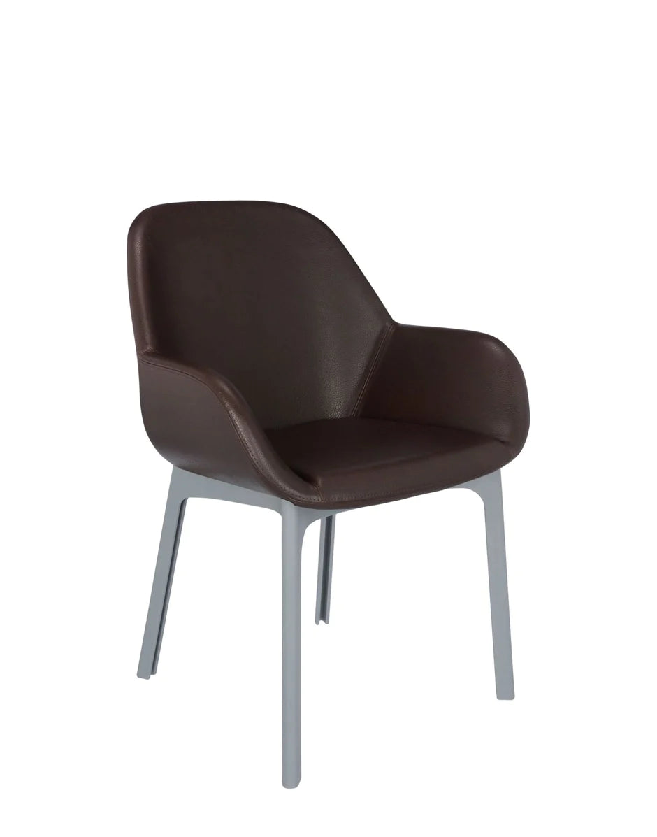 Kartell Klatschen PVC -Sessel, Grau/Ziegelrot rot