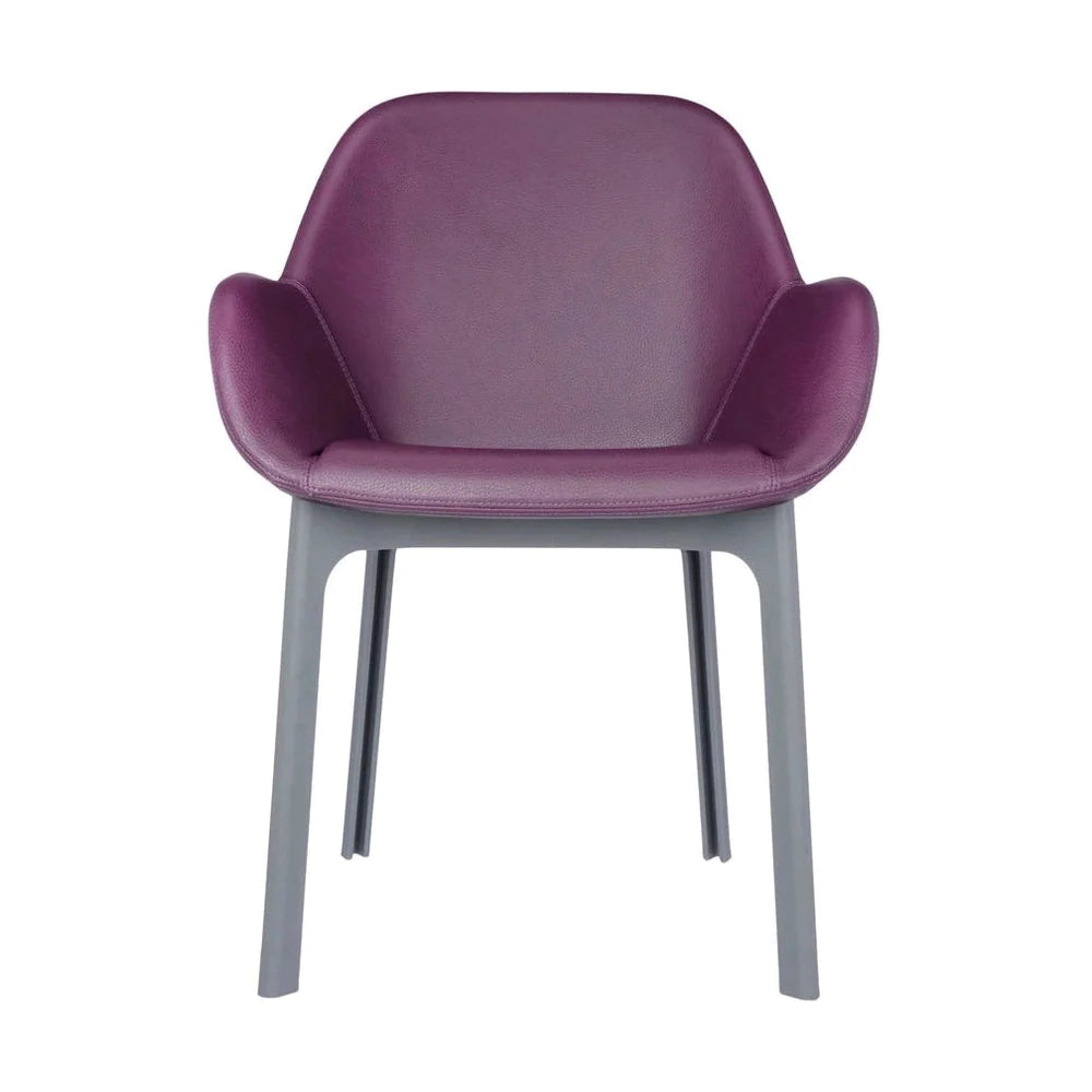 Kartell Clap PVC fauteuil, grijs/pruimen