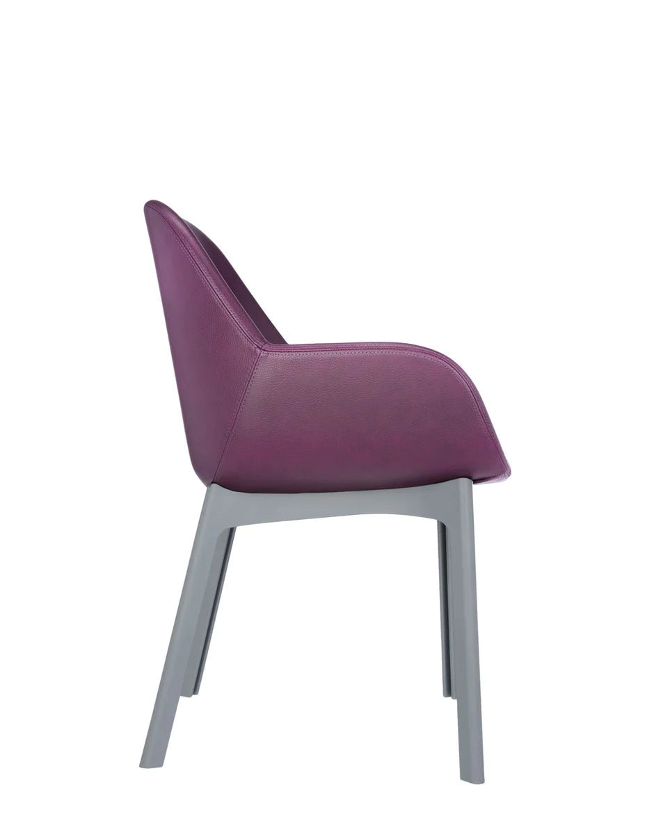 Kartell Clap Pvc Armchair, Grey/Plum