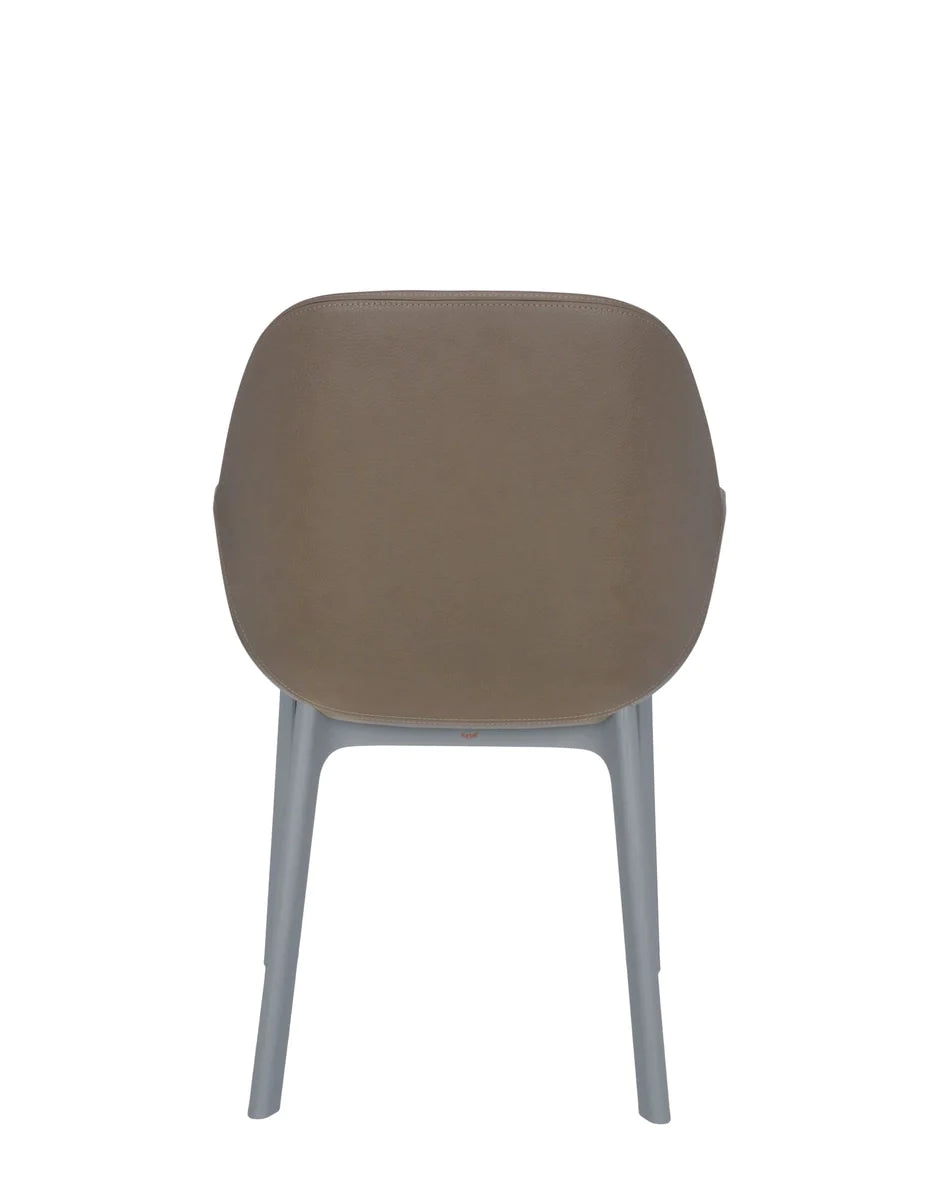 Kartell Clap PVC fauteuil, grijs/taupe
