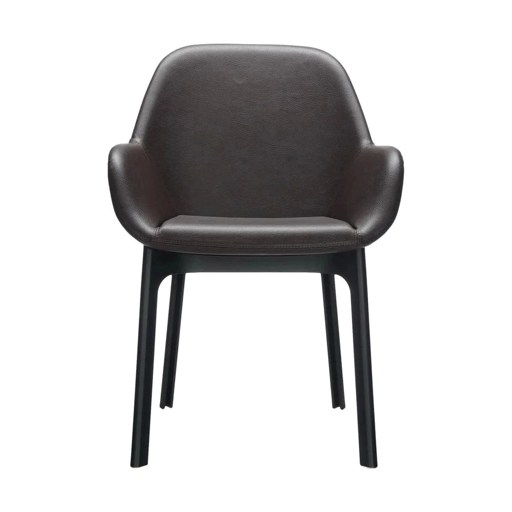 Kartell Clap PVC fauteuil, zwart/bakstenen rood