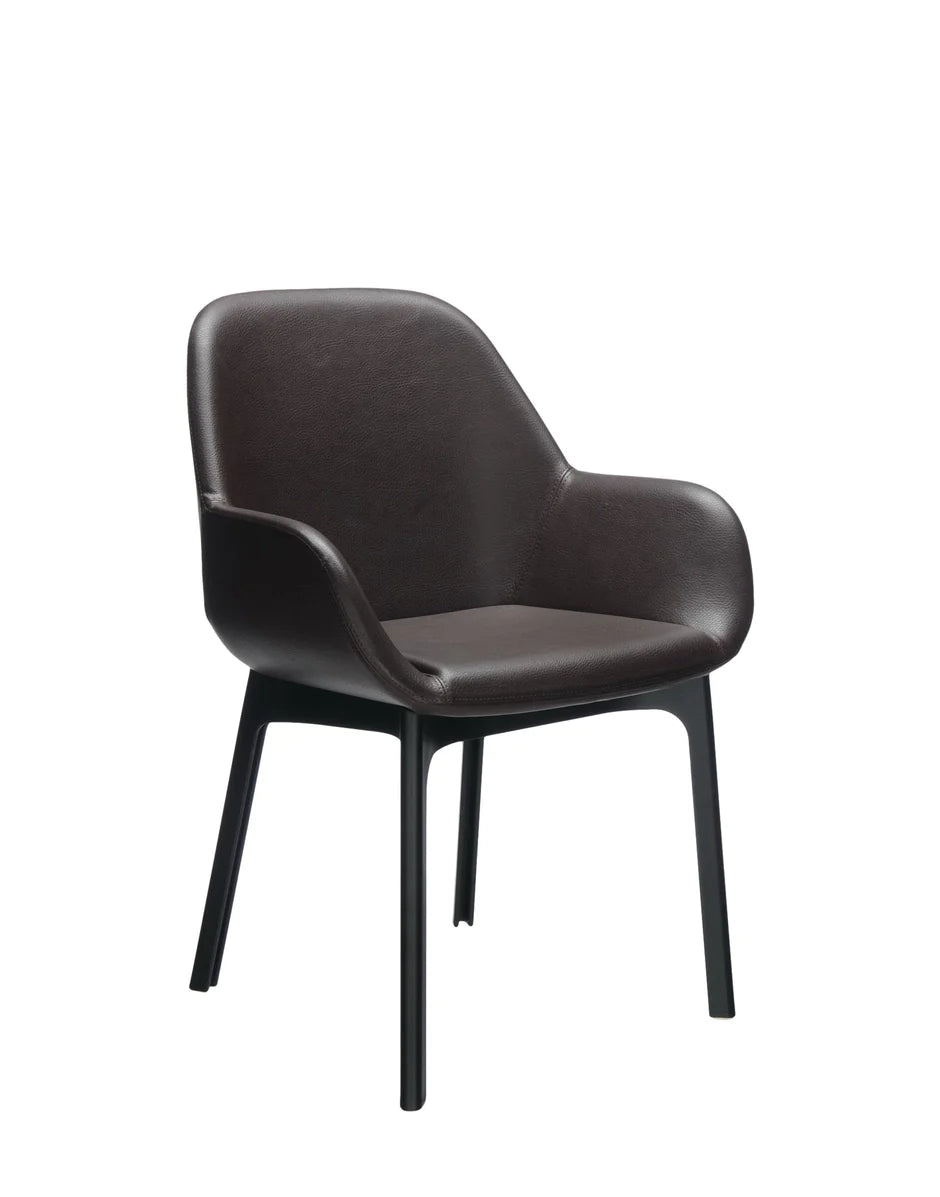 Kartell Clap PVC fauteuil, zwart/bakstenen rood