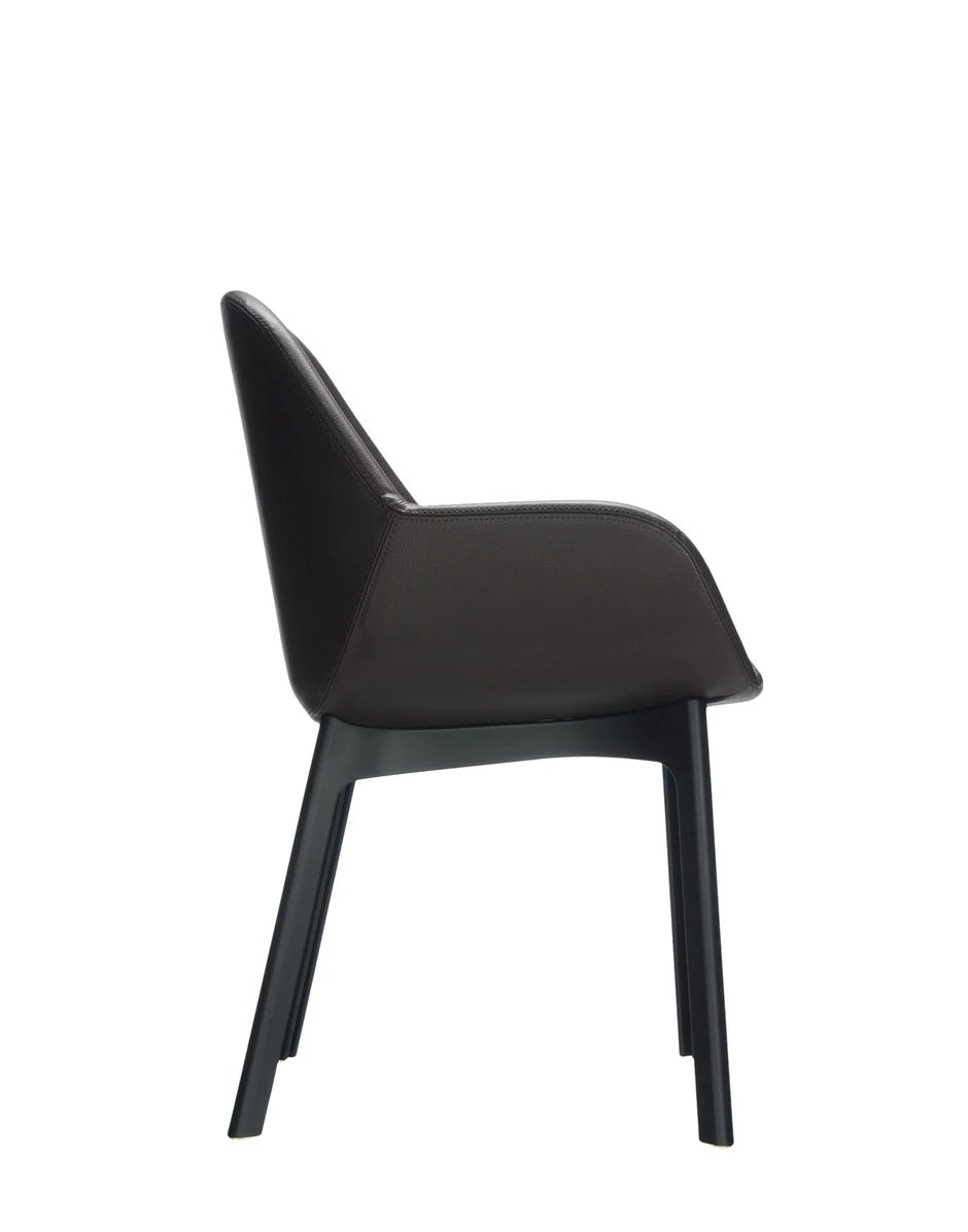 Fauteuil Kartell Clap PVC, noir / rouge en brique