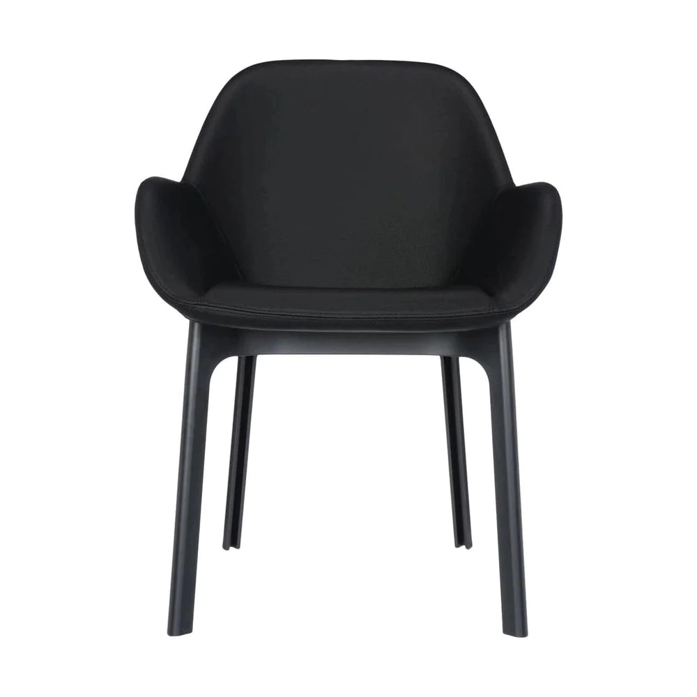 Kartell Clap PVC fauteuil, zwart/glanzend zwart