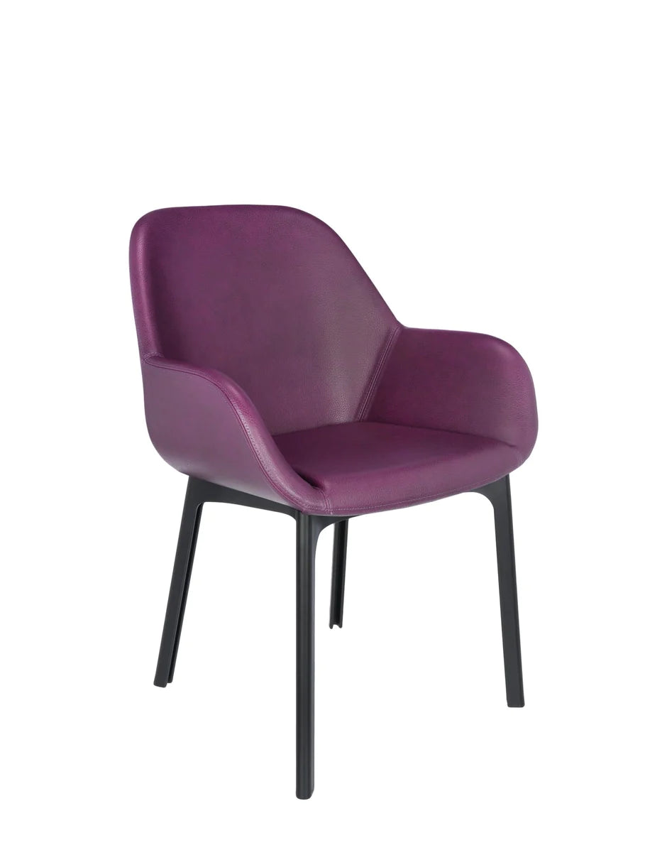 Fauteuil Kartell Clap PVC, noir / prune