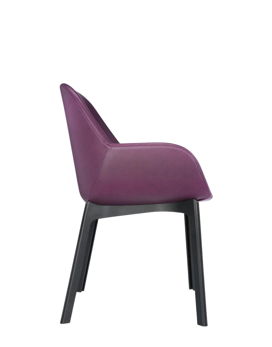 Fauteuil Kartell Clap PVC, noir / prune