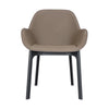 Kartell Clap PVC fauteuil, zwart/taupe