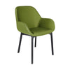 Kartell Clap PVC fauteuil, zwart/groen