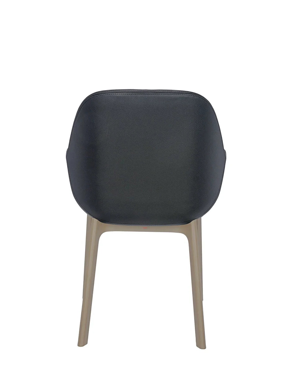 Kartell Clap PVC fauteuil, taupe/donkergrijs