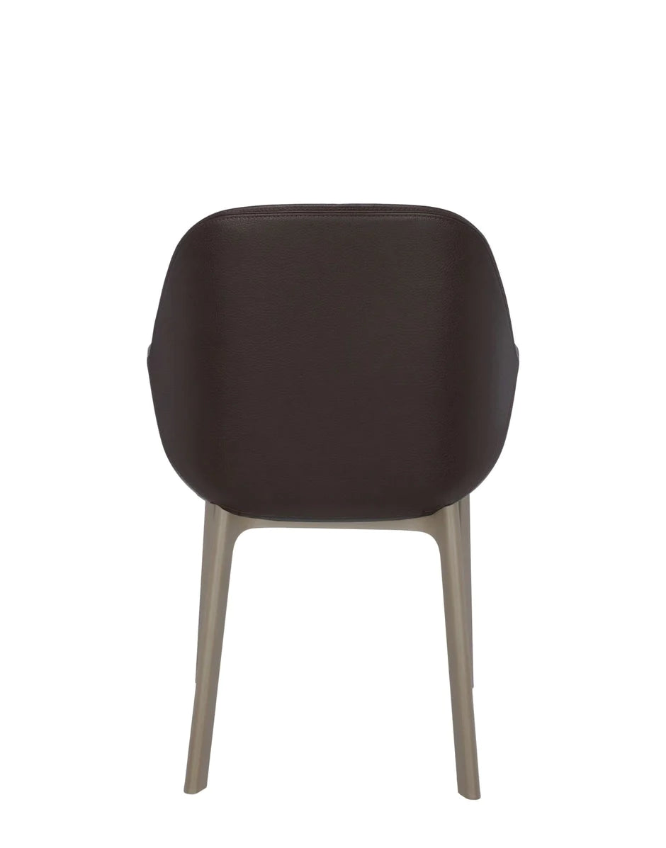 Kartell Clap PVC fauteuil, taupe/bakstenen rood