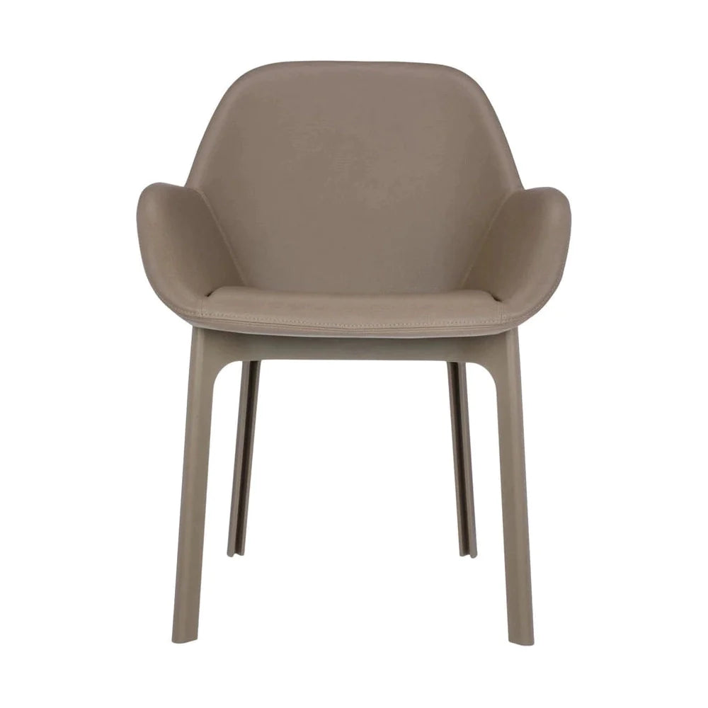 Fauteuil Kartell Clap PVC, taupe / taupe