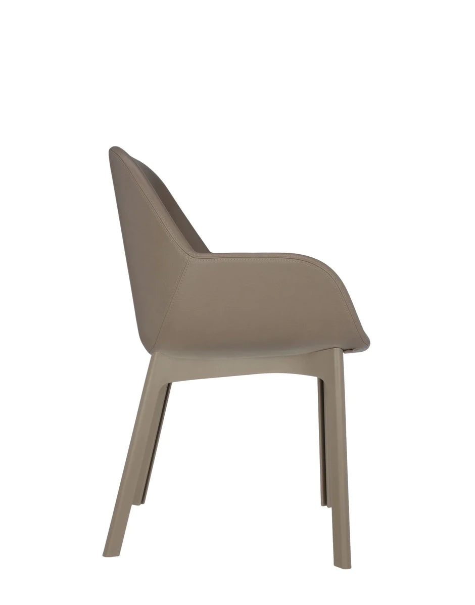 Kartell Clap PVC fauteuil, taupe/taupe