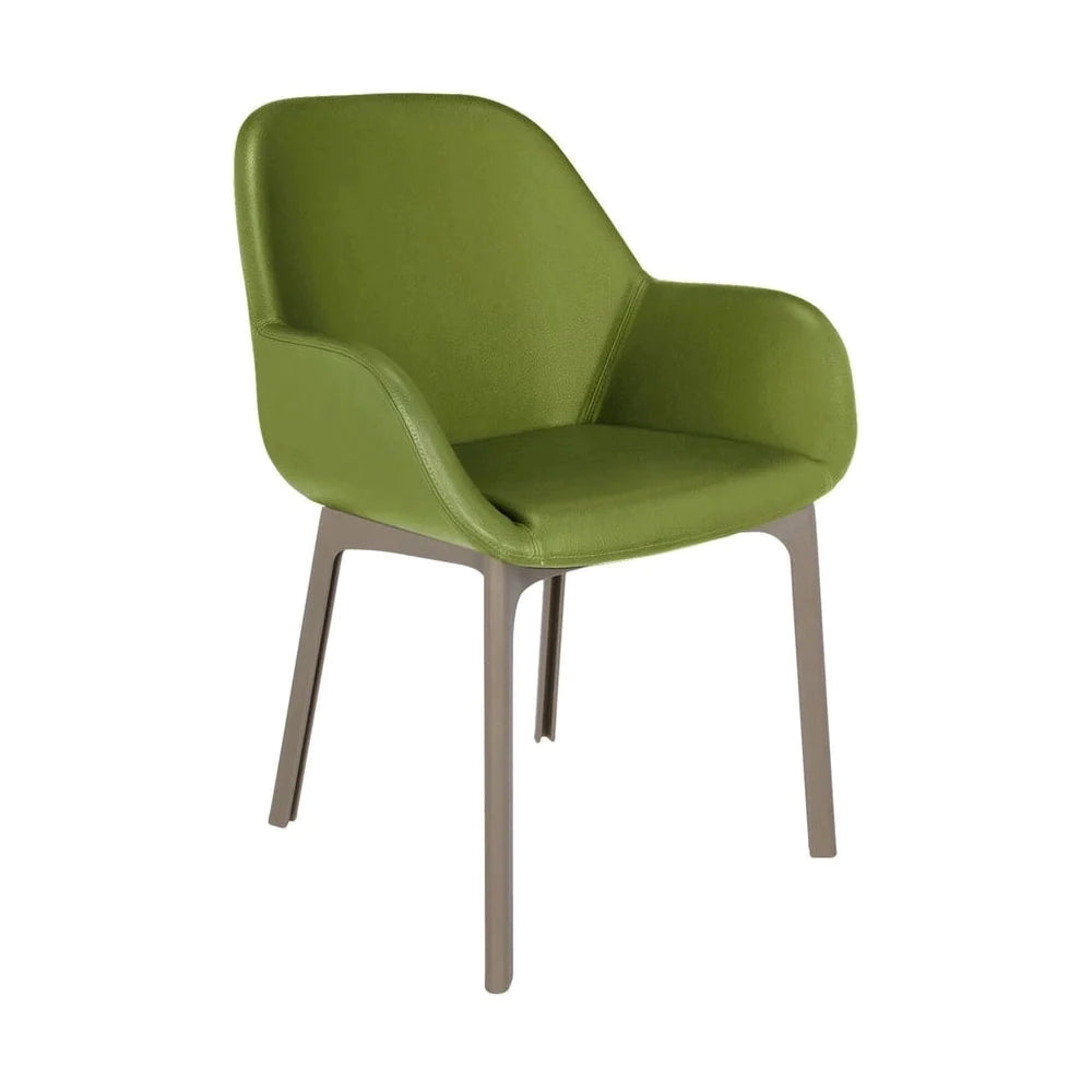 Kartell Clap PVC fauteuil, taupe/groen