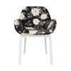 Fauteuil Kartell Clap Flowers, blanc / pivoine