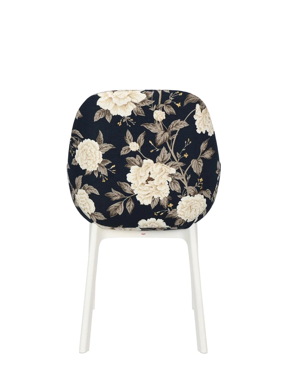 Kartell Clap Flowers fauteuil, wit/pioen