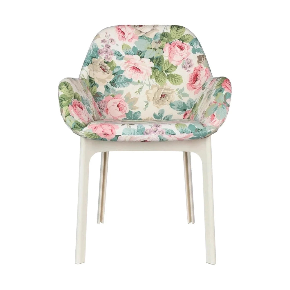 Kartell Clap Flowers fauteuil, wit/Chelsea
