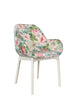 Kartell Clap Flowers fauteuil, wit/Chelsea