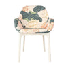 Kartell clap bloemen fauteuil, wit/kew