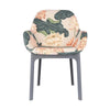 Kartell clap bloemen fauteuil, grijs/kew