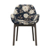 Kartell Clap Flowers fauteuil, taupe/pioen