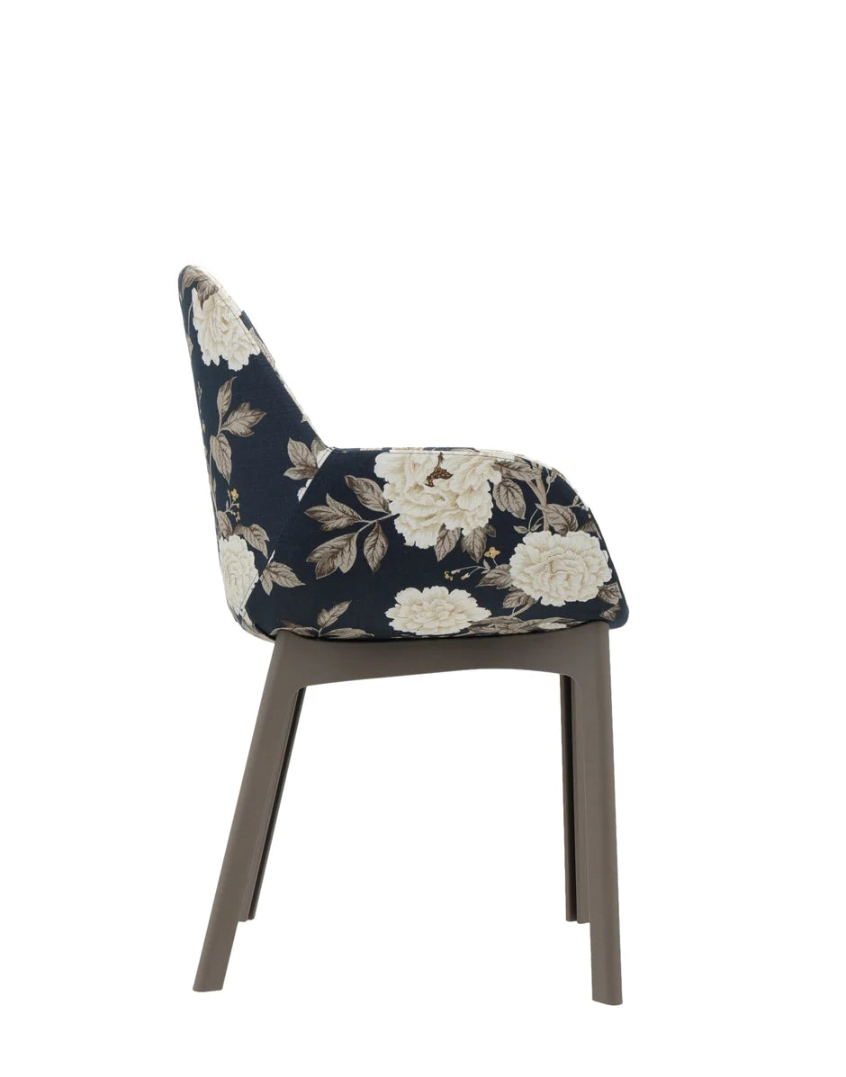 Kartell Clap Flowers fauteuil, taupe/pioen