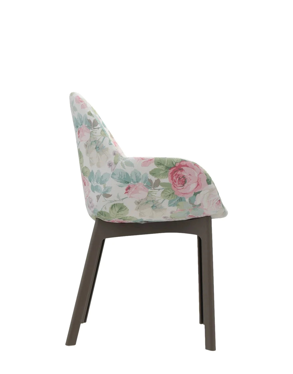 Kartell klappar blommor fåtölj, taupe/chelsea