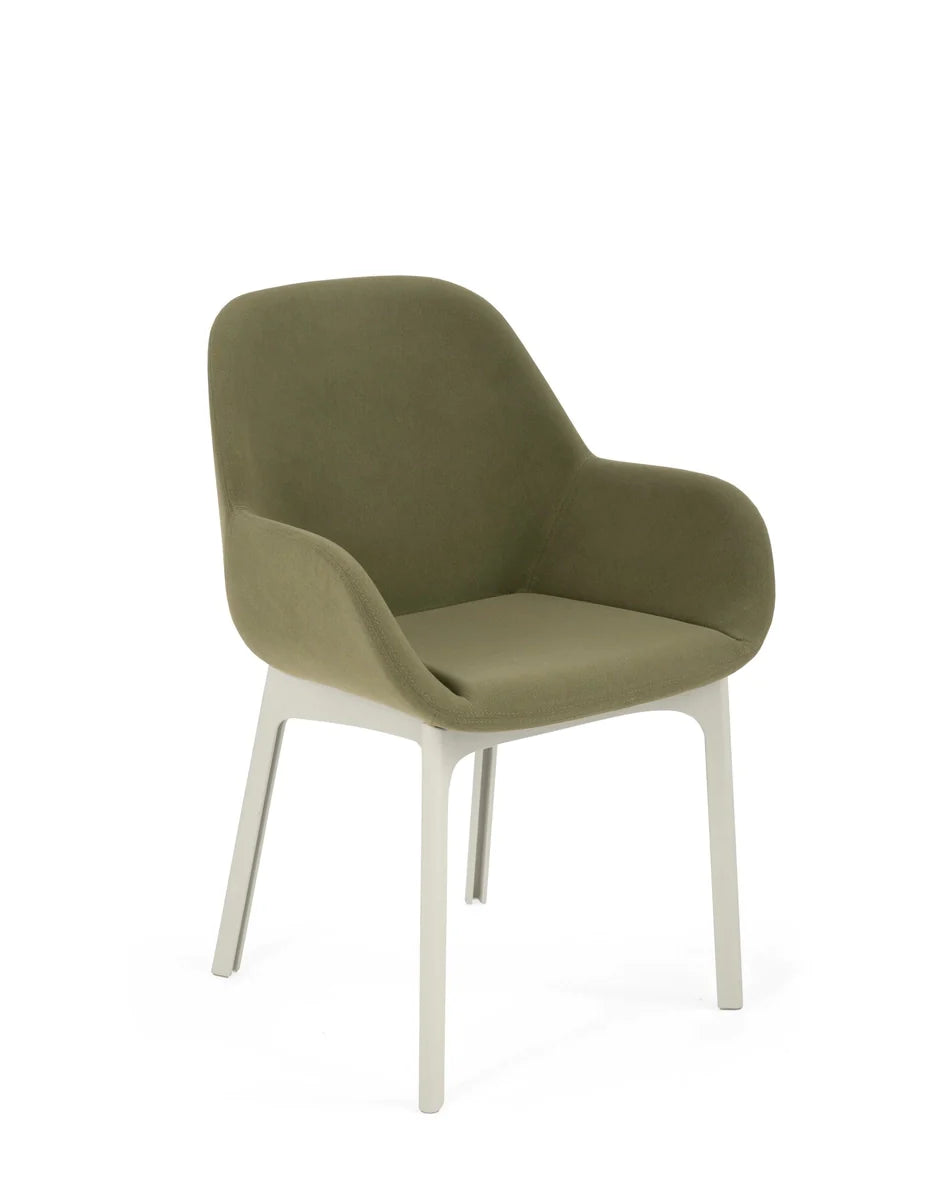 Kartell Clap Aquaclean fauteuil, wit/groen