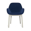 Kartell Clap Aquaclean fauteuil, wit/blauw