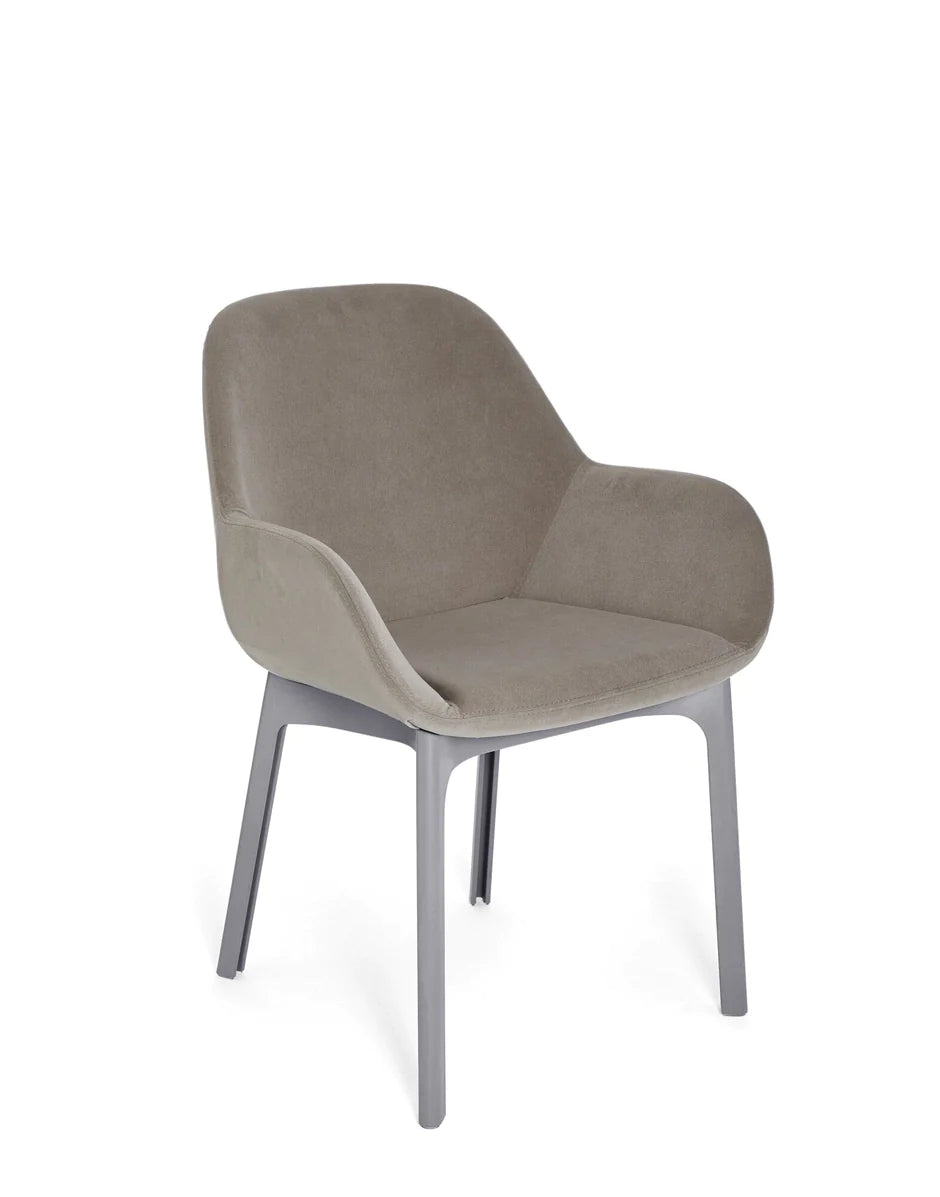 Kartell Clap Aquaclean Armchair, Grey/Ecru