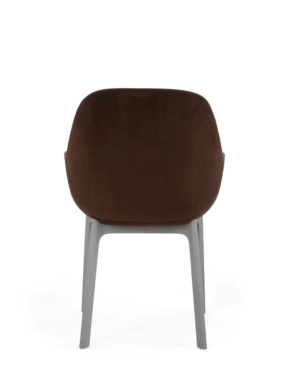 Kartell Clap Aquaclean fauteuil, grijs/bakstenen rood