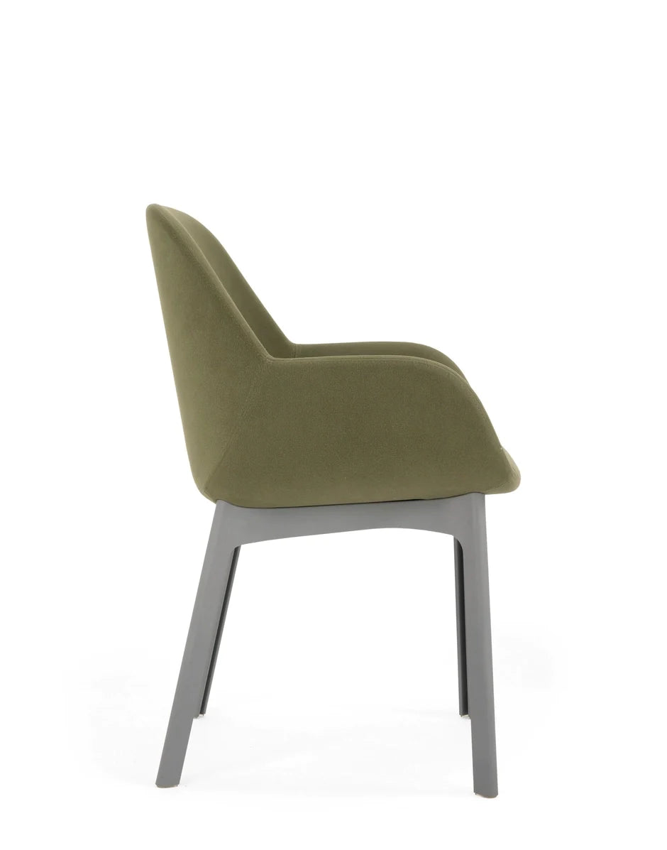 Kartell Clap Aquaclean fauteuil, grijs/groen