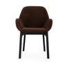 Kartell Clap Aquaclean fauteuil, zwart/bakstenen rood