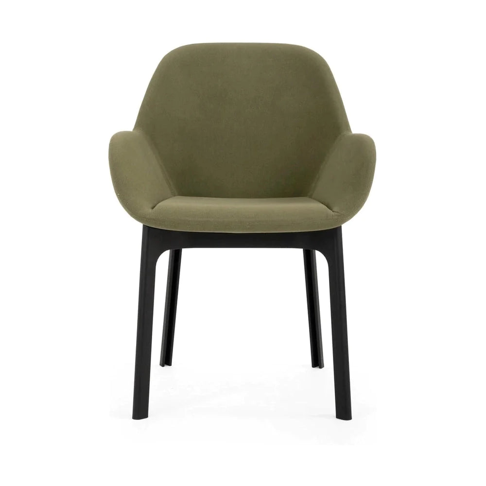 Kartell Clap Aquaclean fauteuil, zwart/groen