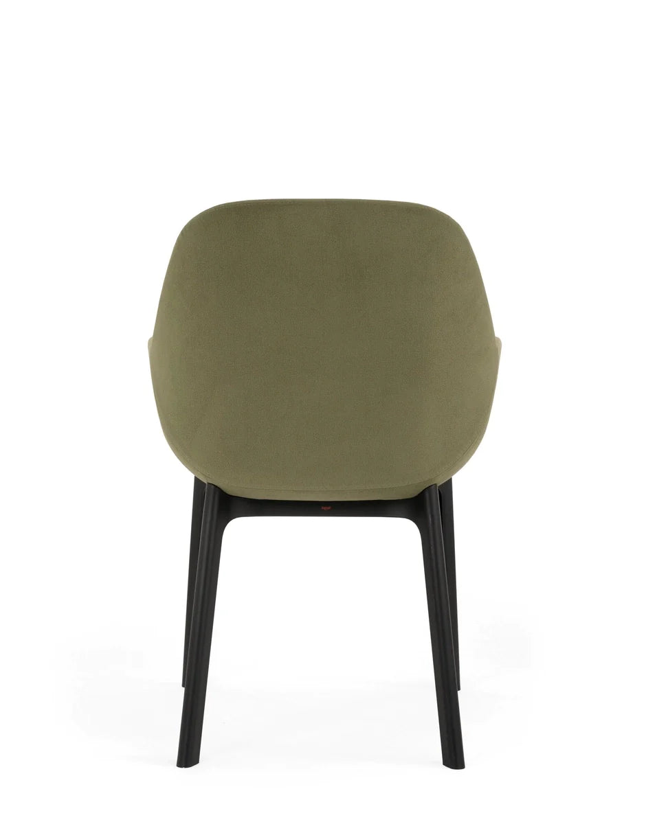 Kartell Clap Aquaclean fauteuil, zwart/groen