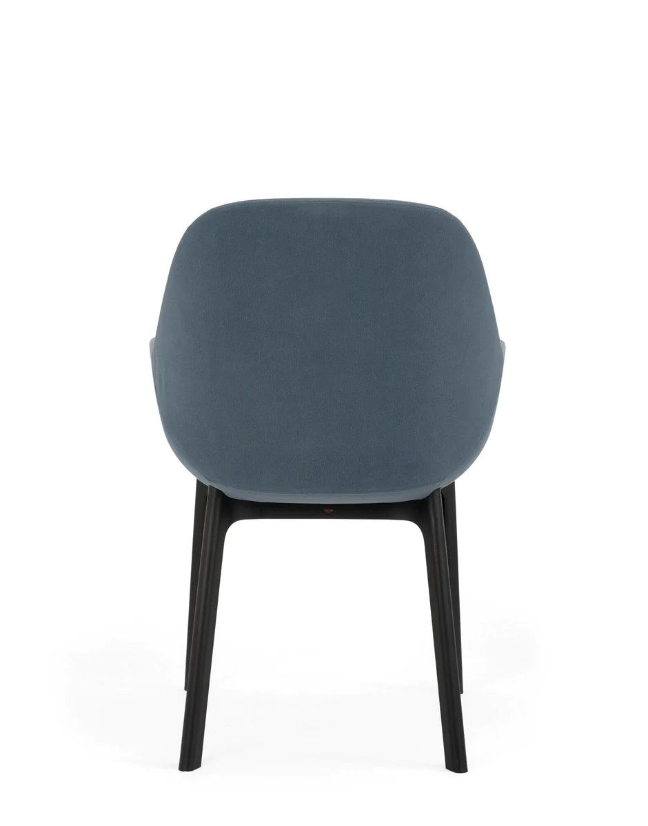 Kartell Clap Aquaclean fauteuil, zwart/stof