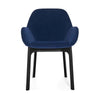 Kartell Clap Aquaclean fauteuil, zwart/blauw