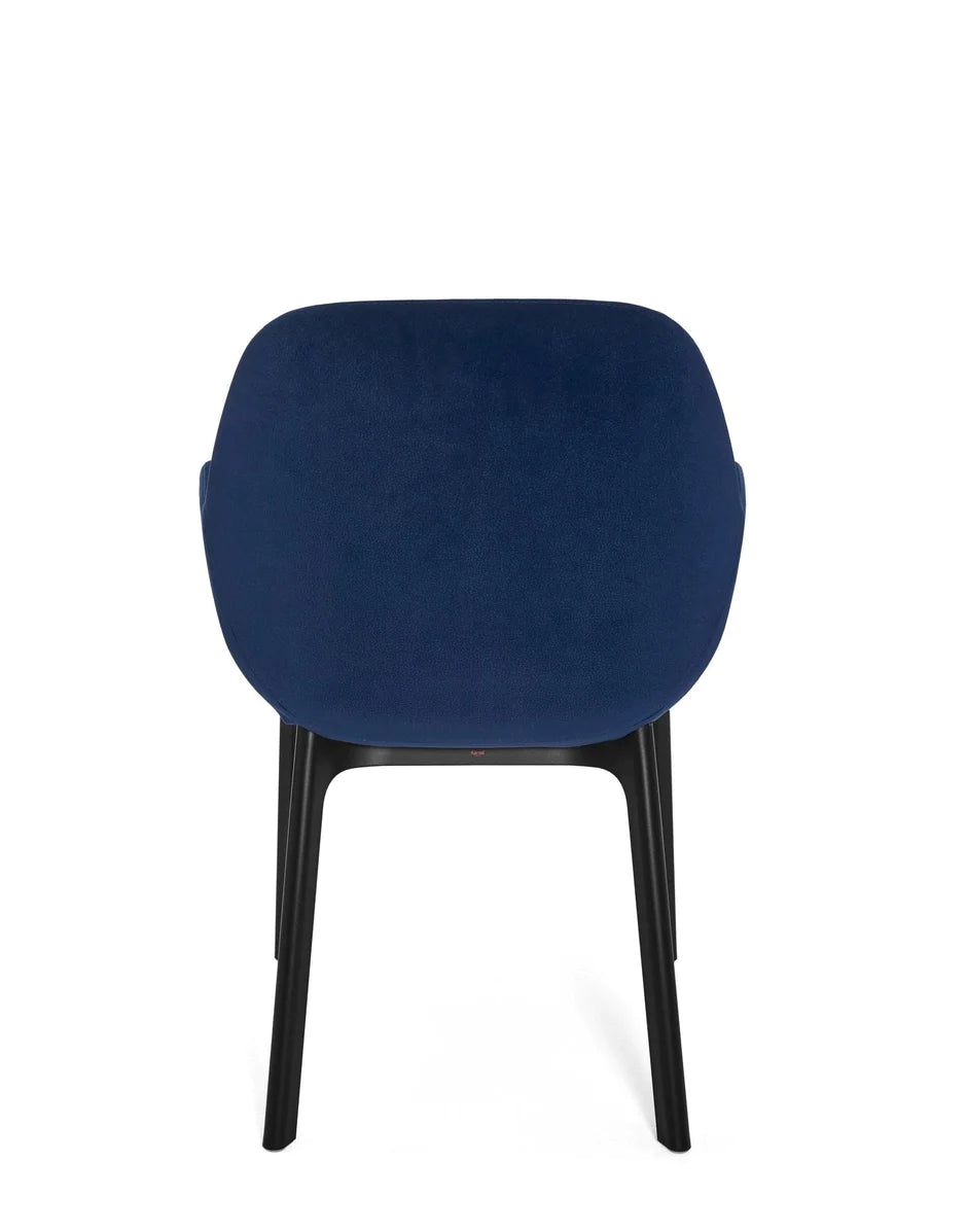 Kartell Clap Aquaclean fauteuil, zwart/blauw