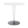 Kartell bovenste bovenste tafel rond buiten met ronde basis ⌀70 cm, wit