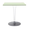 Kartell supérieur supérieur carré avec base ronde 70x70 cm, vert