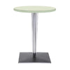 Kartell bovenste bovenste tafel rond buiten met vierkante basis ⌀60 cm, groen